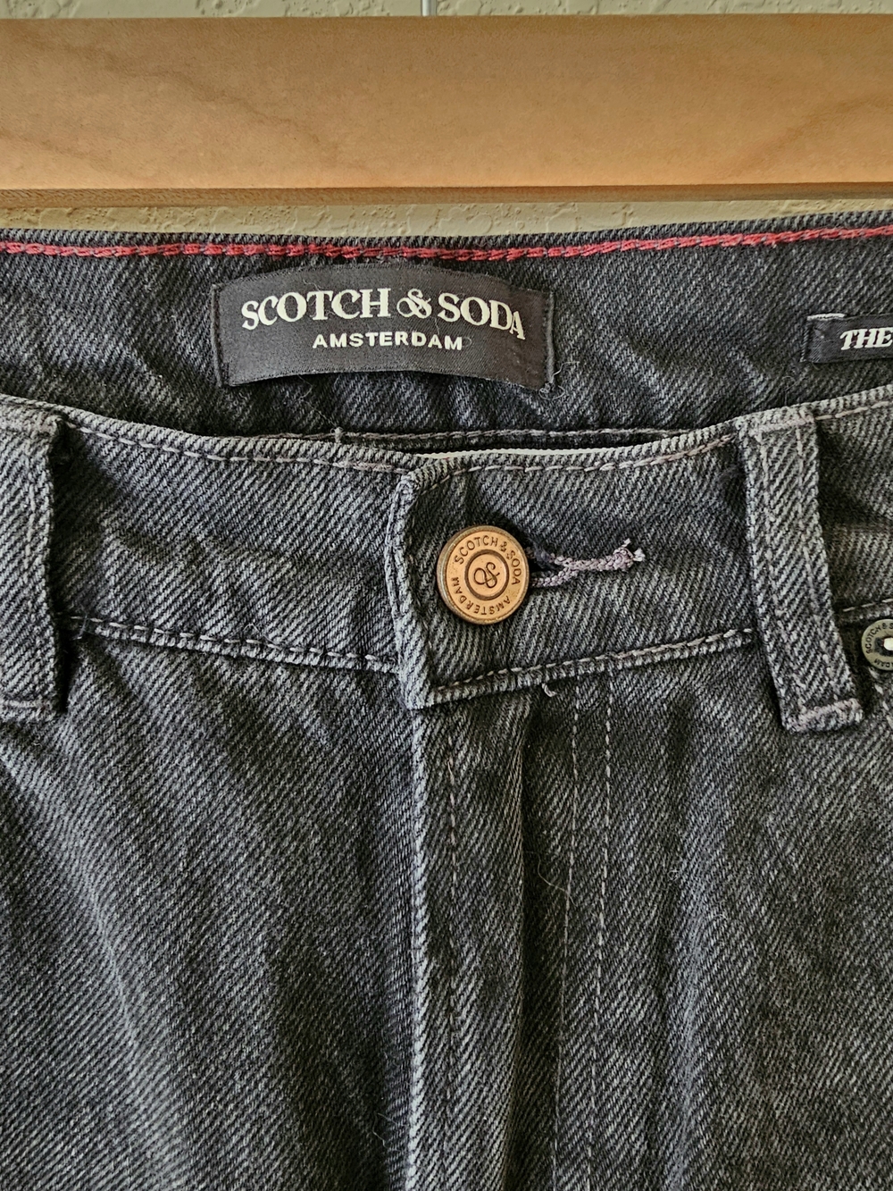 Scotch & Soda Washed Black Straight Jeans 8/29 EUC - Picture 4 of 11